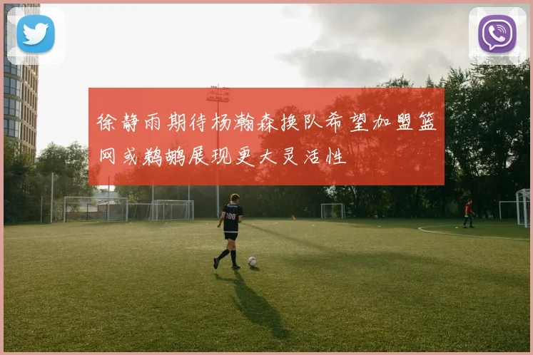徐静雨期待杨瀚森换队希望加盟篮网或鹈鹕展现更大灵活性